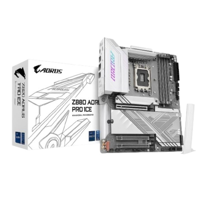 Placa base Gigabyte AORUS Pro Ice Z890 ATX, WiFi 6, DDR5, alto rendimiento y diseño elegante