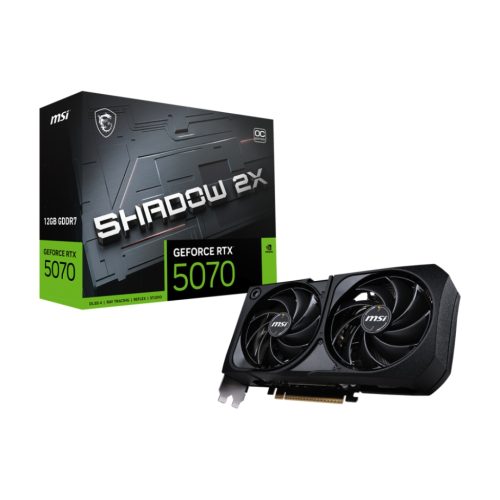 TARJETA DE VIDEO MSI RTX 5070 12G SHADOW 2X OC GDDR7 PCIE5 DP HDMI