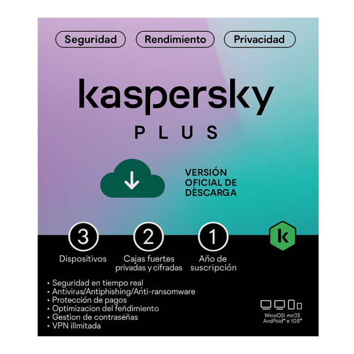 KASPERSKY PLUS 3PC 1Y