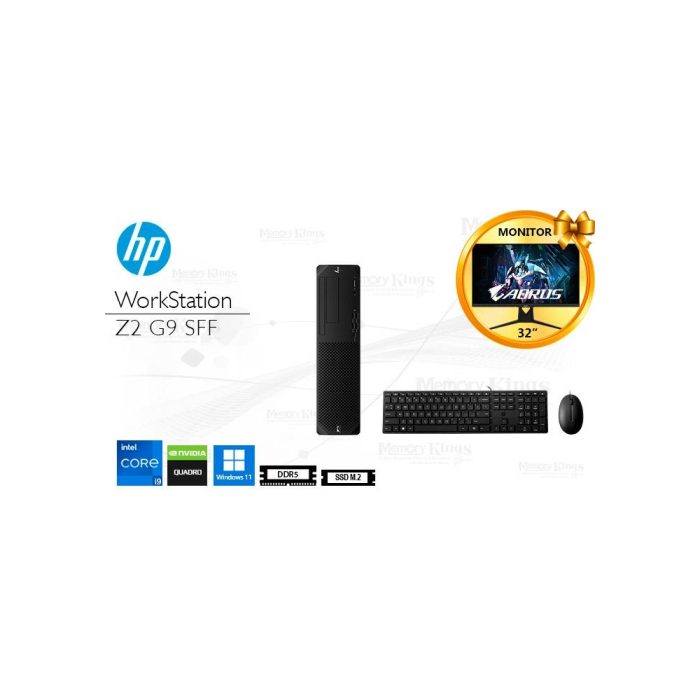 PC HP Z2 G9 SFF con procesador i9-14900, 32GB RAM, 1TB SSD, 2TB HDD y gráfica Quadro T1000 8GB