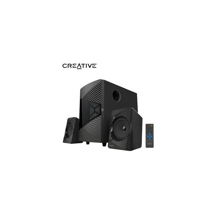 PARLANTE CREATIVE E2500 2.1 30W/60W  BT/ FM/ USB/ 3.5MM 220V BLACK (51MF0485AA001)