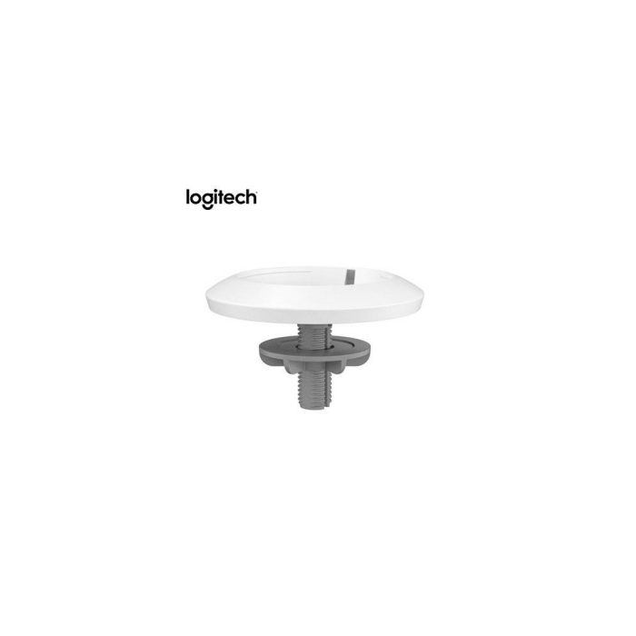 Soporte Logitech Rally White para micrófono - Base fija, diseño moderno y compatible con sistemas de conferencia