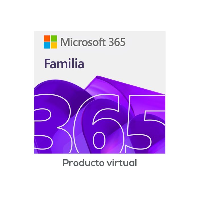 Microsoft 365 Familia ESD - Licencia de 12 meses para 1 a 6 usuarios, acceso completo a Office 365