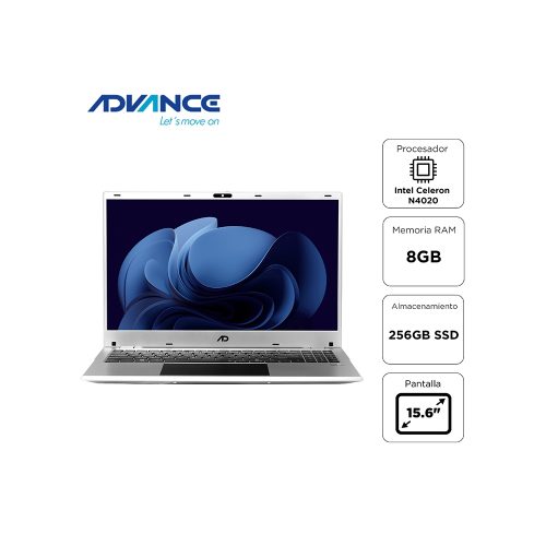 Notebook Advance NV9855 15.6" Celeron N4020 1.10 GHz 8GB RAM 256GB SSD