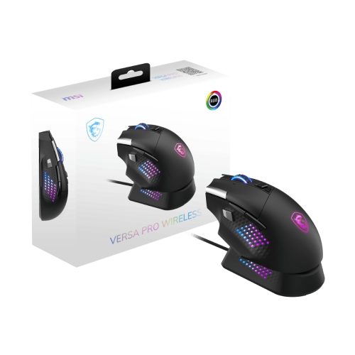 Ratón inalámbrico gaming MSI Versa Pro W – Alt rendimiento, diseño ergonómico y alta precisión