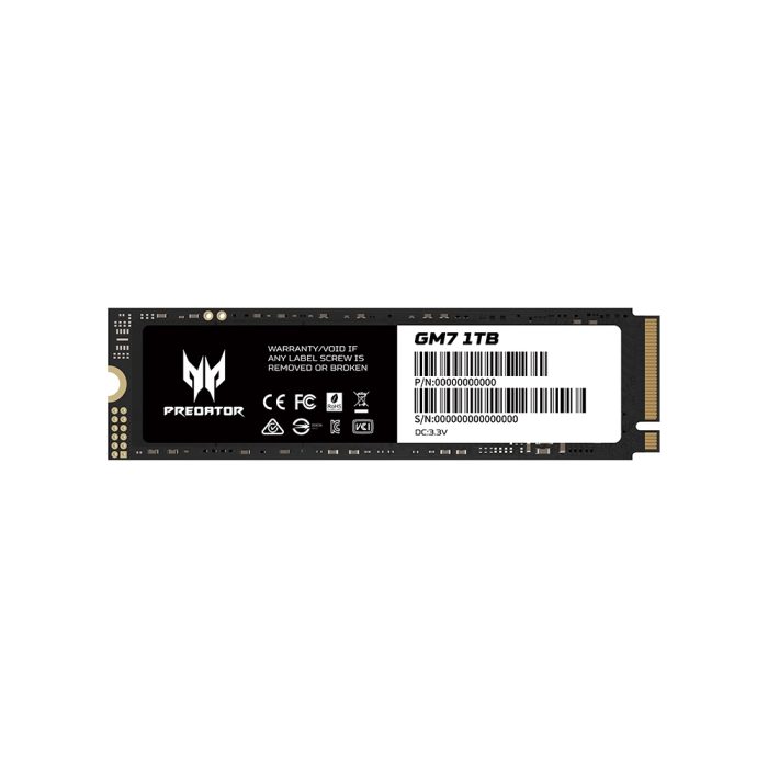 Unidad de estado sólido PREDATOR GM7, PCIe Gen4 x 4, NVMe1.4, 1TB