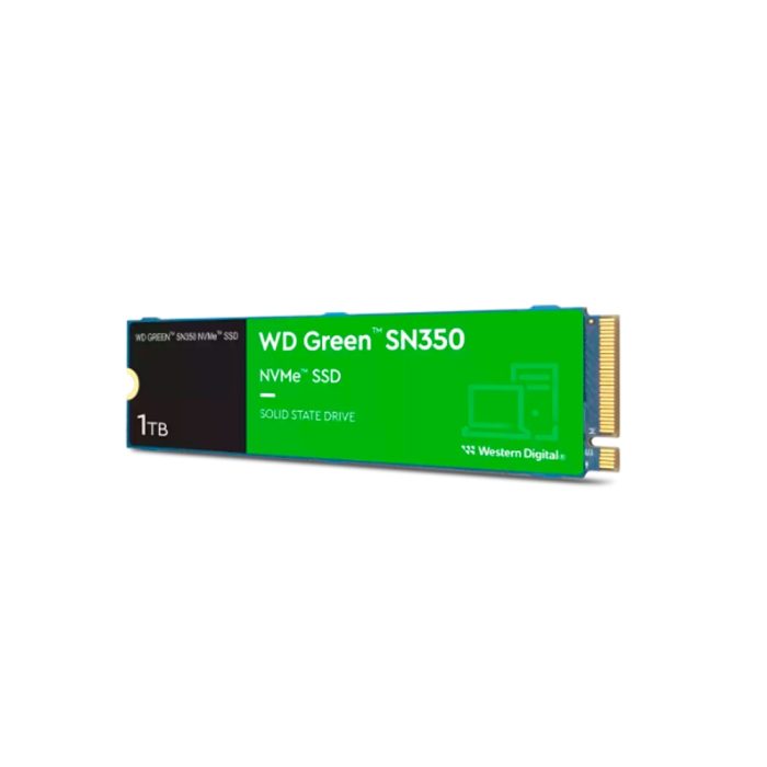 Unidad en estado solido WD Green SN350 NVMe 1TB M.2 2280, PCIe Gen3 x4 NVMe v1.3