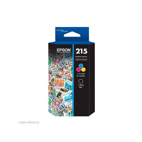 Cartucho de Tinta Epson Tricolor, T215520-AL, para WorkForce WF-100.