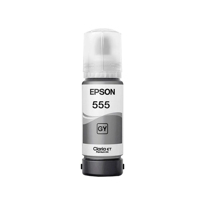 Tinta Epson 555 Gris para impresoras: alto rendimiento y calidad profesional, ideal para impresión precisa