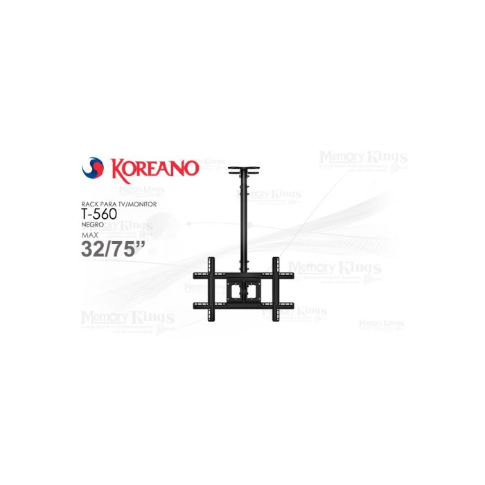 Soporte para TV de Techo Koreano T-560 - Ajustable, Diseño Moderno, Ideal para Espacios Reducidos
