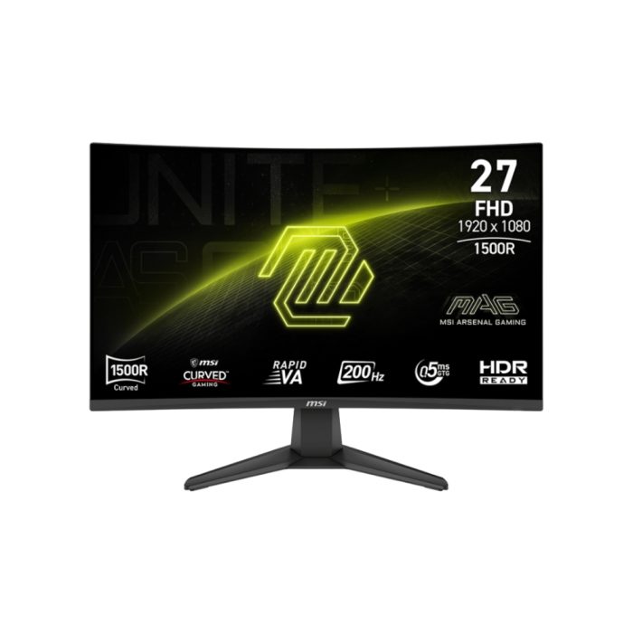 Monitor MSI MAG-276CF-E20 de 27" FHD, 200Hz y 0.5ms, con conexión HDMI - Ideal para gamers