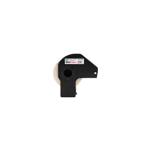 Rollo de Etiquetas Brother DK2251 - 62mm, Negro/Rojo sobre Blanco, Ideal para Impresiones Claras