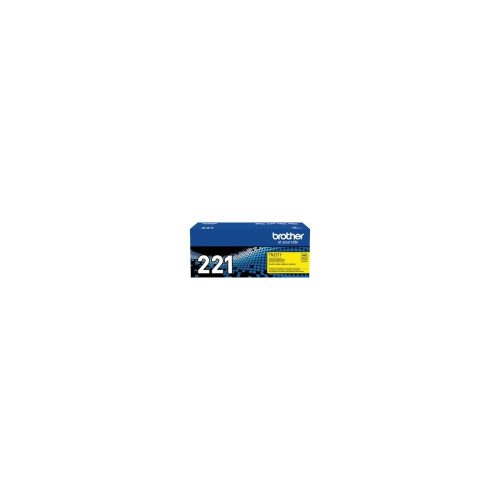 Toner amarillo Brother TN-221Y, alta calidad de impresión, compatible con impresoras láser