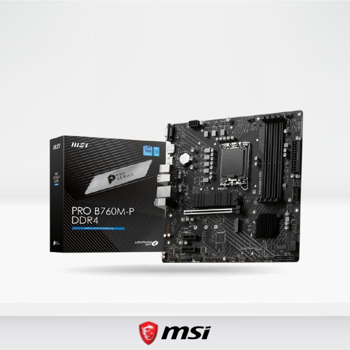 Placa base MSI PRO B760M-P DDR4, 128GB, 4800 MHz, Mini-ITX para rendimiento superior