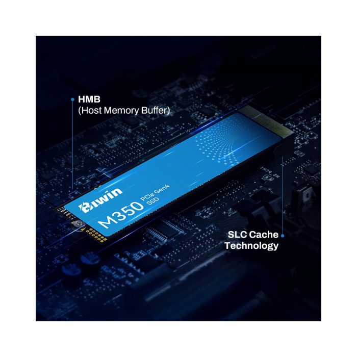 SSD BIWIN M350 de 500GB NVMe Gen4, alta velocidad PCIe para portátiles y sistemas compactos