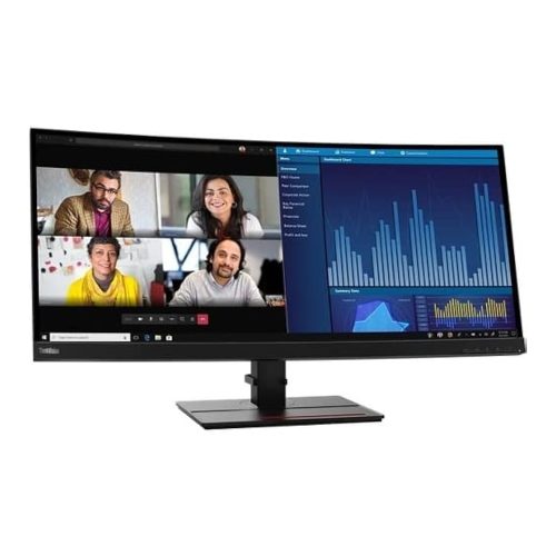 Monitor Lenovo P34W-20 34" UltraWide QHD, Pantalla Curva, Ideal para Juegos y Trabajo