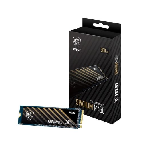 Disco Sólido MSI Spatium M450 NVMe M.2 500GB PCIe 4.0 - Velocidad y rendimiento excepcionales