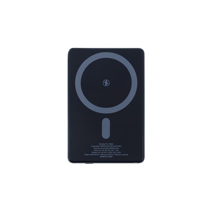 Powerbank TEROS TE-7056D 10000 mAh - Carga rápida, portátil y compacta para tus dispositivos