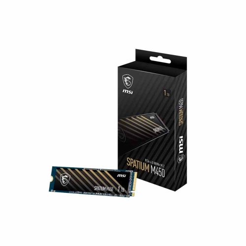 Disco sólido MSI Spatium M450 NVMe M.2 1TB - Alta velocidad PCIe 4.0 para tu PC