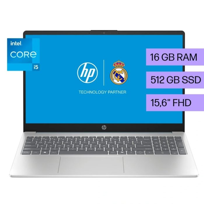 Notebook HP 15.6" Full HD i5-1334U 16GB DDR4 - Rendimiento y estilo para tus tareas diarias