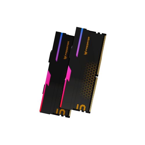 Memoria RAM Predator Hermes RGB 32GB (2x16GB) DDR5-6800MHz, CL32, color negro, ideal para gaming