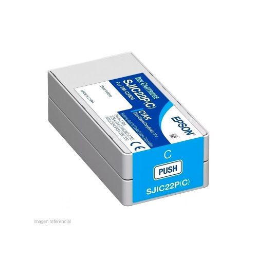 Cartucho de tinta color cian Epson TM-C3500 - Alta calidad para impresoras Epson