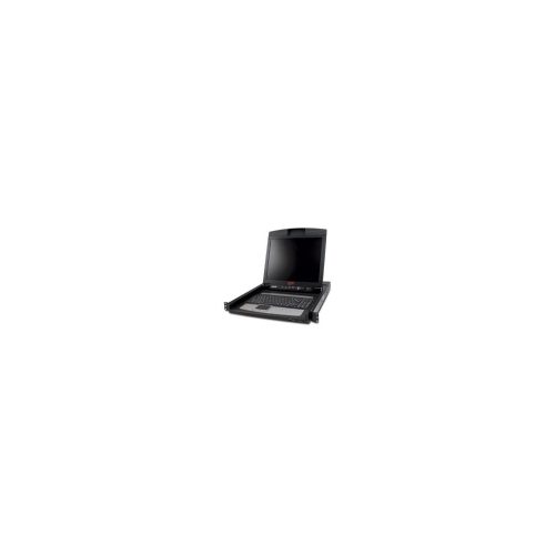 Consola de rack LCD APC AP5717 de 17" con TouchPad - 1U, 100-240V AC, diseño compacto y funcional