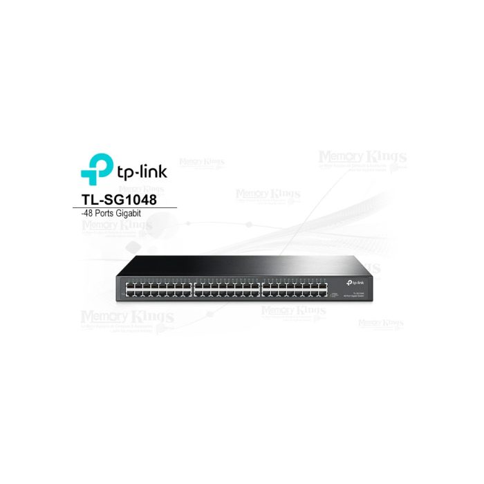 Switch TP-Link TL-SG1048 Rackeable de 48 puertos Gigabit Ethernet, ideal para redes empresariales