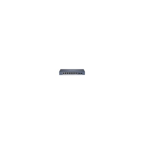Conmutador inteligente Hikvision DS-3E1510P-SI, 10 puertos PoE, gestión sencilla, ideal para redes eficientes