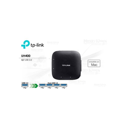 HUB USB TP-LINK UH400 de 4 Puertos, Conexión Rápida a 5 Gbps - Optimiza tu Espacio de Trabajo