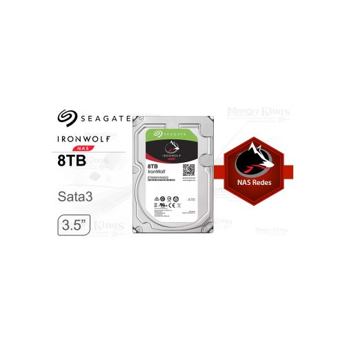 Disco duro Seagate IronWolf 8TB NAS, 256MB de caché, alto rendimiento y fiabilidad para almacenamiento eficiente