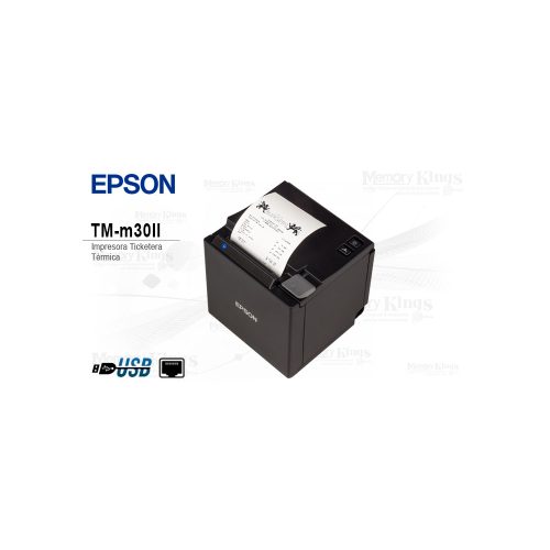 Impresora térmica Epson TM-m30II roja - Conexión USB, compacta y eficiente para tu negocio.