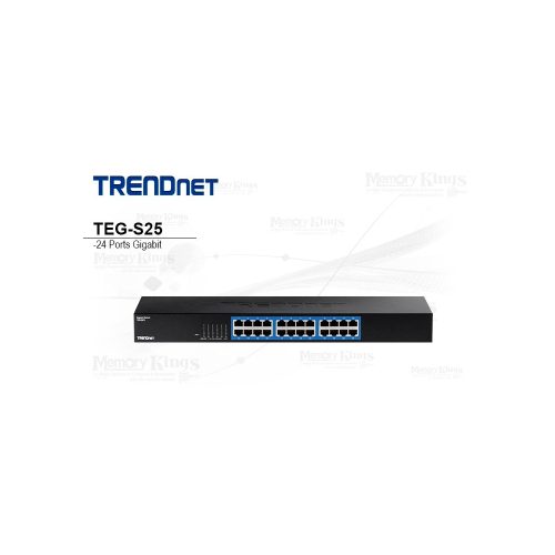 Switch Gigabit de 24 Puertos Trendnet TEG-S25 Rackeable, Ideal para Redes de Alto Rendimiento
