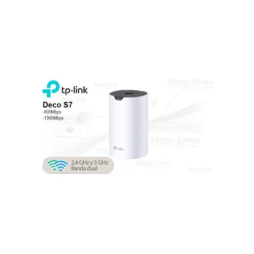 Router TP-Link Deco S7 AC1900 Mesh, Doble Banda, Conectividad Rápida y Estable, Ideal para Hogar