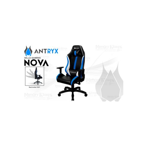 Silla gaming Antryx Nova azul ergonómica y cómoda para largas sesiones de juego