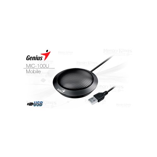 Micrófono Genius MIC-100U para conferencias, alcance de 3 metros, sonido nítido y fácil conexión