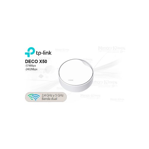 Router TP-Link Deco X50-POE AX3000 Mesh, alta velocidad, conectividad avanzada, ideal para hogares grandes