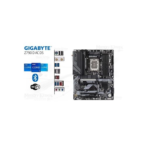 Placa madre Gigabyte Z790 D AC WiFi D5 ATX - Rendimiento superior, conectividad avanzada y diseño elegante