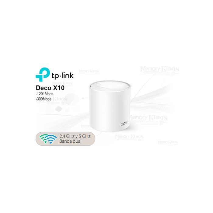 Router TP-Link Deco X10 AX1500 Mesh Wi-Fi 2 bandas, cobertura amplia y alta velocidad