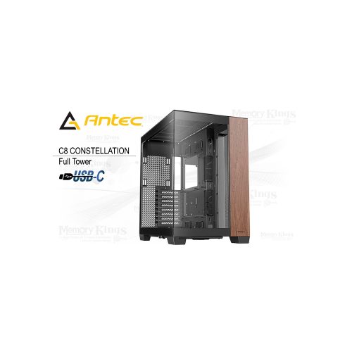 Caja Full Tower ANTEC Constellation C8 Wood | Diseño elegante en madera y amplio espacio interior
