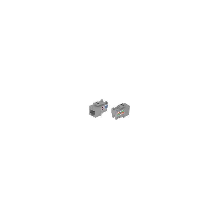 Keystone Jack Cat6 Nexxt Solutions - Conector de Red Gris para Alta Velocidad y Rendimiento
