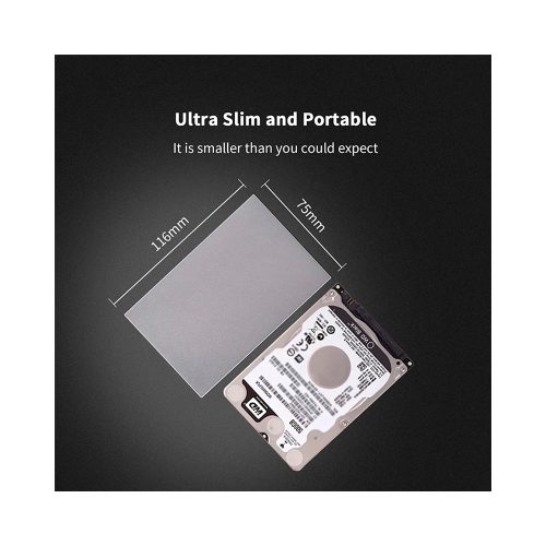 Caja Externa SSK HE-C600 de Aluminio para HDD/SSD 2.5" - USB-C 3.1 Gen 2, Velocidad SATA 6Gbps