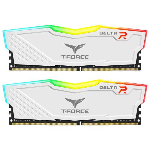 Memoria RAM TeamGroup Delta RGB 32GB (2x16GB) DDR5 6000MHz blanca para gaming y rendimiento extremo