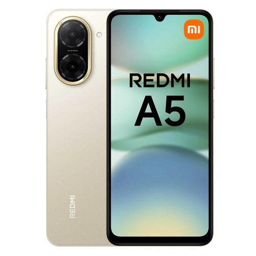 Xiaomi Redmi A5 Smartphone Android 64GB Sandy Gold, Pantalla Táctil, Rendimiento Ágil y Estilo Elegante