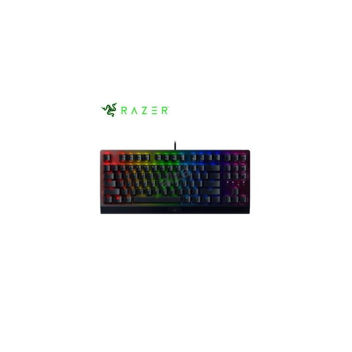 Teclado mecánico Razer BlackWidow V3 TKL, interruptor amarillo, retroiluminación Chroma, color negro