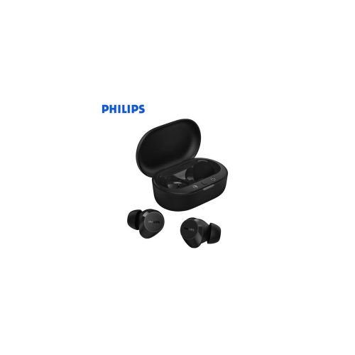 Audífonos Philips True Wireless TAT1209BK, Bluetooth, 18h bateria, IPX4, táctiles, color negro