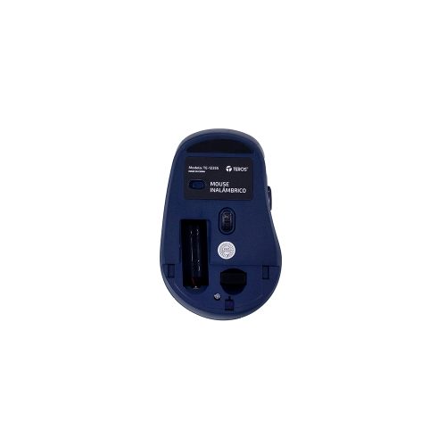Mouse inalámbrico TEROS TE-1235S 2.4GHz - 6 botones, USB, color azul, precisión y comodidad