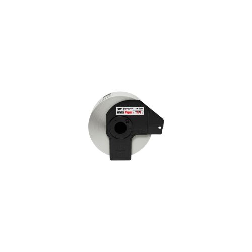 Etiquetas Autoadhesivas Brother DK2251 - Fondo Blanco, Letra Roja/Negra, 62m, Ideal para Organizar