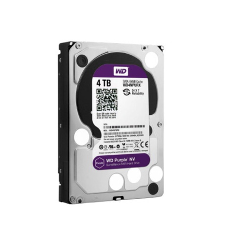 Disco Duro WD Purple de 4TB SATA - Almacenamiento Ideal para Vigilancia y Seguridad