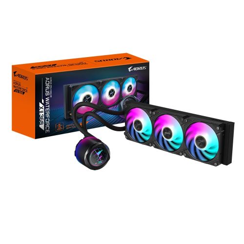 Refrigeración líquida Aorus WaterForce X II 360mm RGB - 3 ventiladores de 120mm para rendimiento óptimo